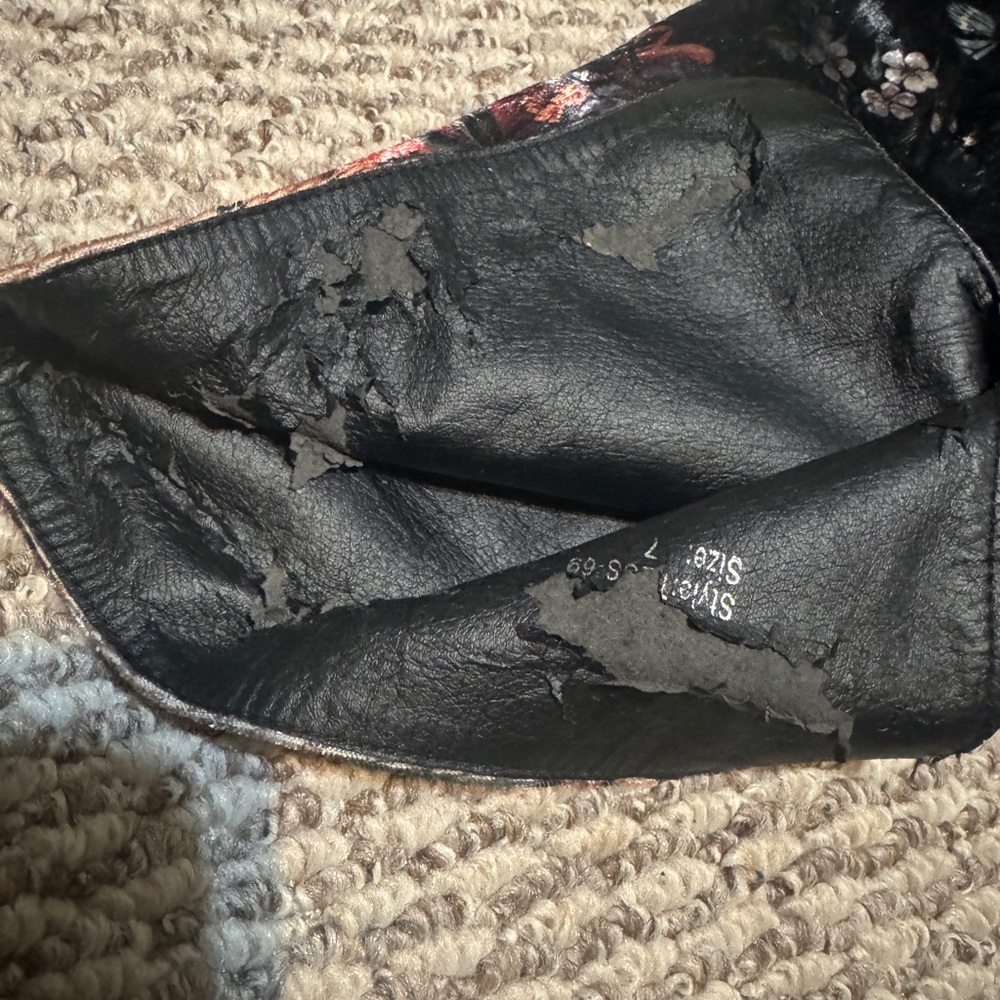 👢Incredible Over the Knee Velvet Floral Pattern High Heel Boots! - Picture 14 of 16